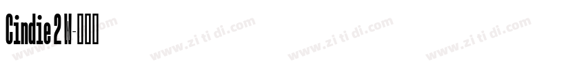 Cindie 2 W字体转换